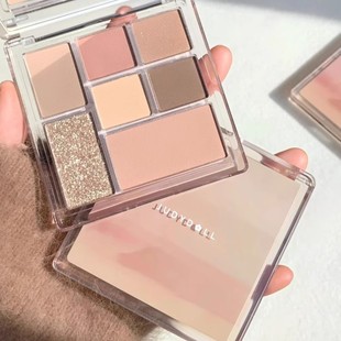 现货 Judydoll橘朵七色眼影盘26大地色juduo腮红高光一体亮片正品