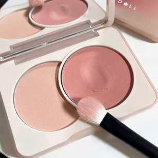 juduo橘朵双色腮红腮红盘腮蓝哑光提亮日常淡妆高光腮红官方正品