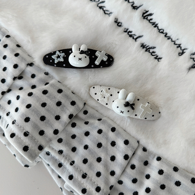 1Gangster Inn波点米菲兔宅萌发夹发卡边夹刘海夹配饰发饰亚文化