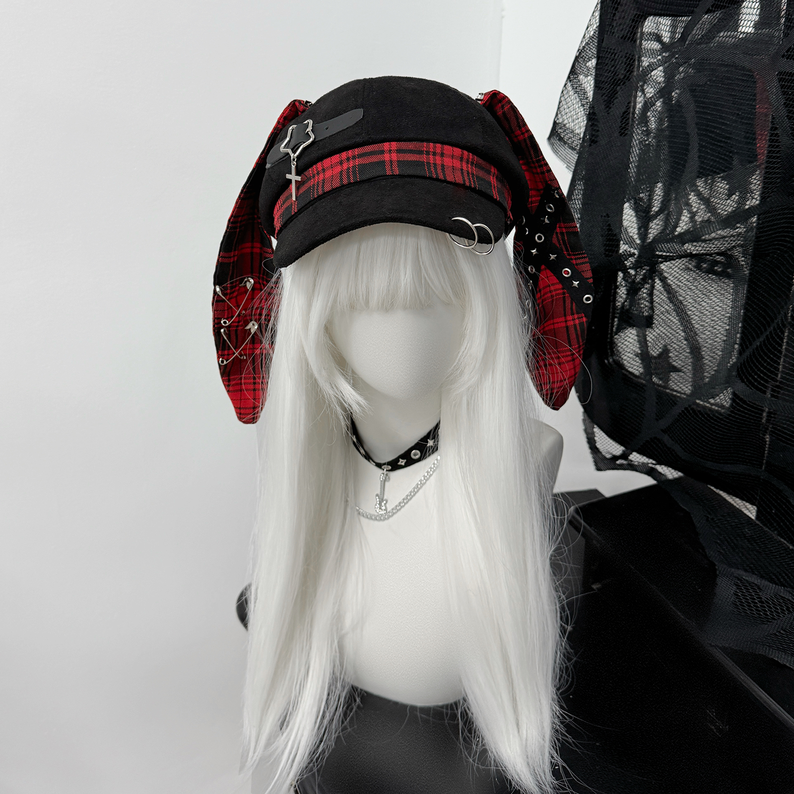 原创朋克亚文化时尚百搭贝雷帽