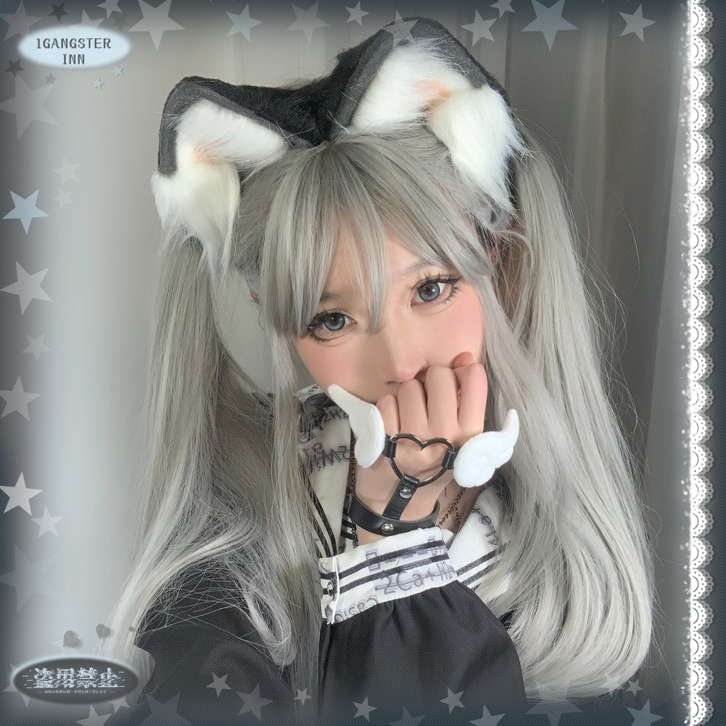 手作兽耳发箍仿真猫耳lolita头饰边夹kc尾巴lo娘动物耳朵洛丽塔