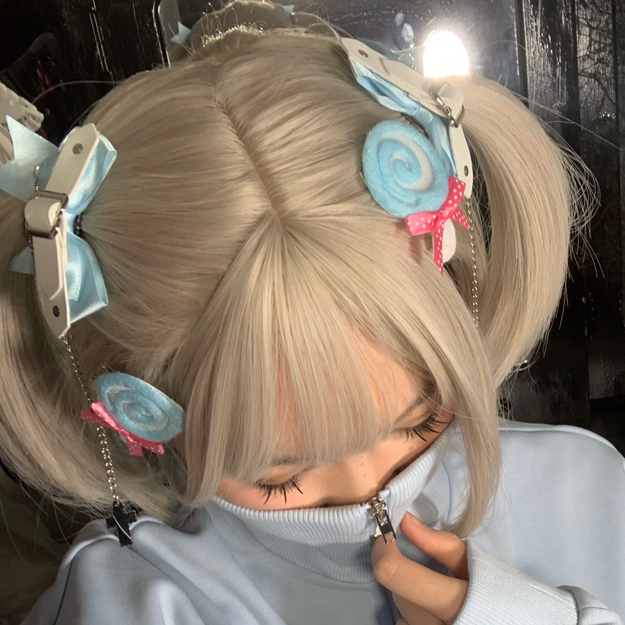 1Gangster Inn棒棒糖发夹对夹lolita甜妹饰品软妹对夹卡哇伊