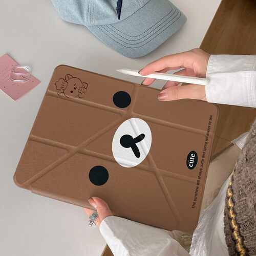 棕色小熊适用于三星TabS6Lite10.4英寸GalaxyTabA9+11英寸S911英寸S10 FE10.9英寸S10PLUS 12.4S9FE11英寸