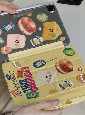 搭扣升级款新款ipadari7pro11保护minni67壳11寸亚克力背板轻薄可爱卡通10.2寸iPad AiriPad7/8/9iPad 保护套