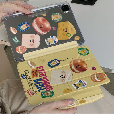 搭扣升级款新款ipadari7pro11保护minni67壳11寸亚克力背板轻薄可爱卡通10.2寸iPad AiriPad7/8/9iPad 保护套