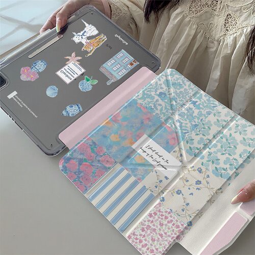 花园与艺术适用ipadair11pro11英寸air4/5/6/7/8pro1/2/3/4代12.9英寸minni/6/7ipad10防弯case保护套轻薄