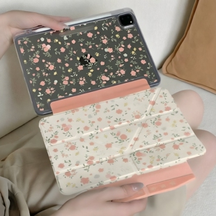 满屏橙花用于ipadair11pro11英寸air4/5/6/7/8pro1/2/3/4代12.9英寸minni4/5/6/7ipad10防弯case保护套