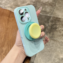 2025新款网红爆款液态硅胶磁吸适用于iPhone16ProMax手机壳苹果15超好看14Pro气囊支架13p马卡龙全包带镜头膜