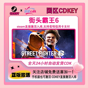 正版 Street Steam激活码 现货秒发 Fighter6 国区CDKEY 街头霸王6