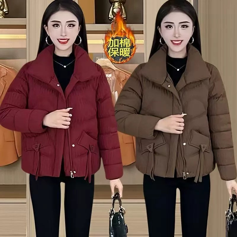 2026年冬季新中式短款棉服女外套