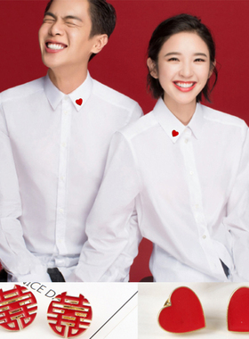 领证结婚拍照道具喜字胸针工具摆拍神器仪式感物品跟拍小饰品登记