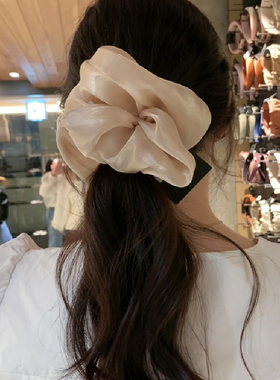 韩国nyunyu发饰气质百搭高级感大肠发圈蓬松大肠圈丸子头盘发头绳