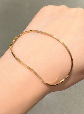 3.20东大门韩国vase银饰简约蛇骨手链925银