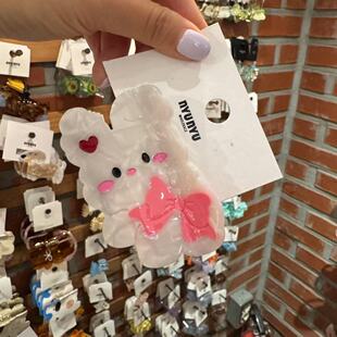 5.23韩国东大门nyunyu发饰卡通小狗兔子可爱抓夹