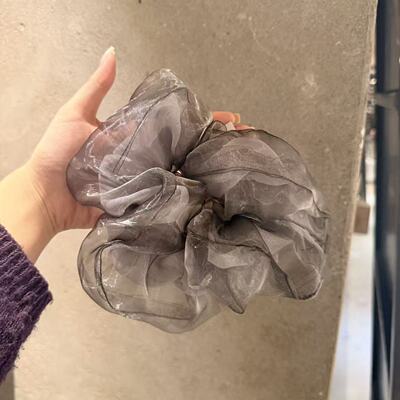 3.13韩国东大门nyunyu发饰双层纱纱大肠发圈