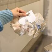 1.27韩国东大门baket发饰雪纺刺绣碎花大肠发圈