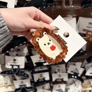 1.30韩国东大门nyunyu发饰刺猬小熊猫咪抓夹