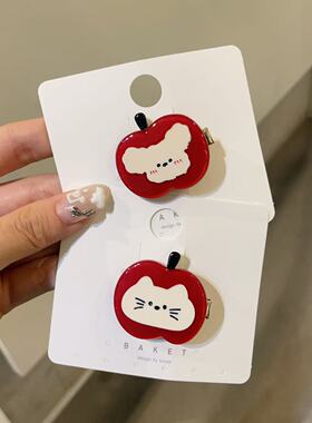 8.23韩国baket发饰红苹果可爱小猫哈基米鸭嘴夹刘海夹