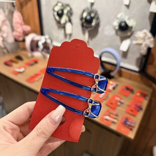 4.8韩国东大门Trois de LEI彩色立体蝴蝶结掰掰夹发夹