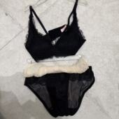 2.26韩国东大门flora春款 花朵蕾丝波点内衣套装