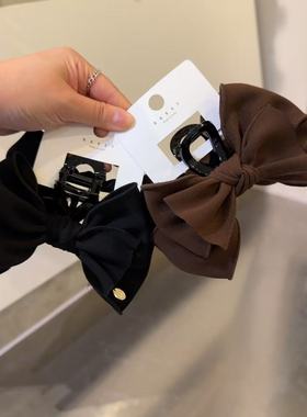 10.18韩国东大门baket发饰小众手工高级布艺蝴蝶结抓夹简约