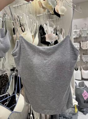 9.18韩国东大门flora纯色简约吊带背心长款百搭