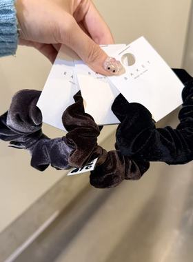 11.22韩国东大门baket发饰简约纯色光版丝绒小肠发圈