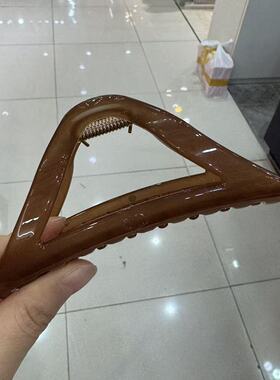 5.18韩国az发饰高级树脂中号三角抓夹气质鲨鱼夹11.5cm