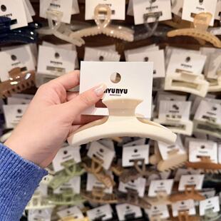 3.20韩国东大门nyunyu发饰简约亚克力鲨鱼夹抓夹