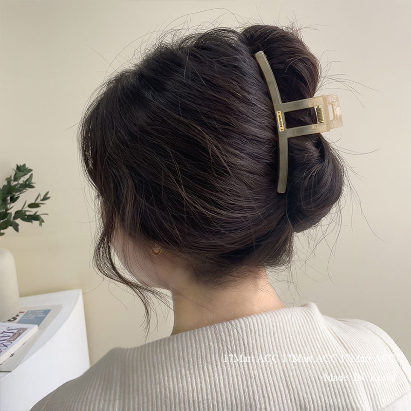 韩国发饰简约百搭盘发抓夹鲨鱼夹
