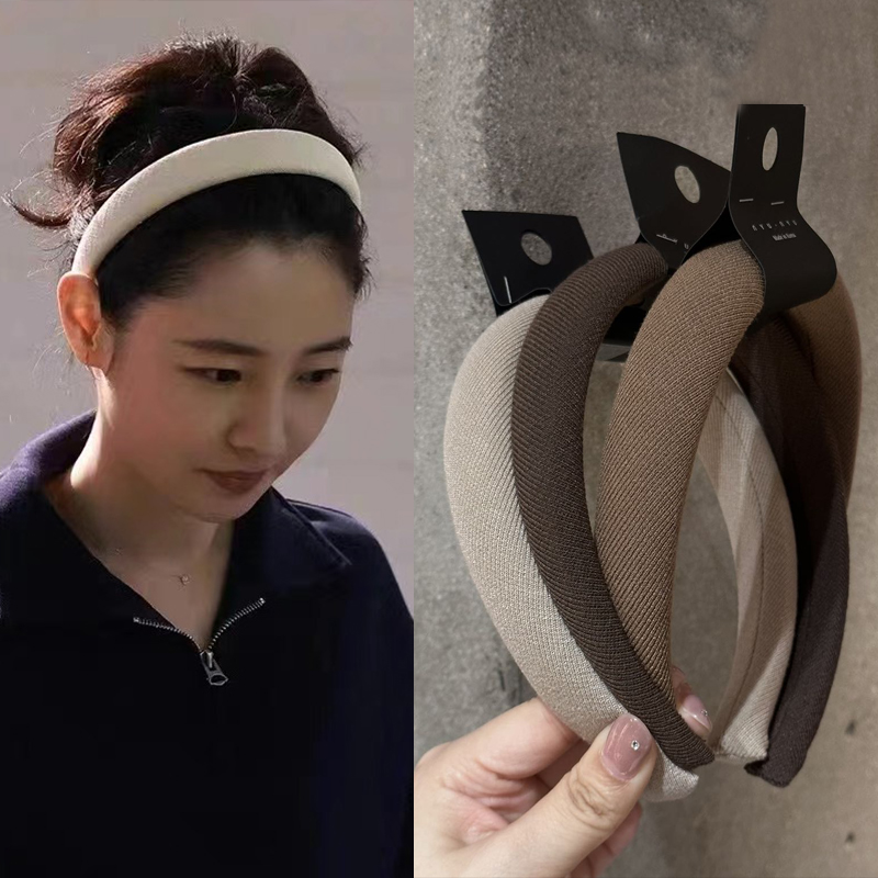 11.3韩国nyunyu发饰简约外戴日常发箍复古百搭显脸小高颅顶头箍
