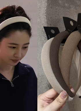 11.3韩国nyunyu发饰简约外戴日常发箍复古百搭显脸小高颅顶头箍