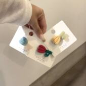 7.8韩国东大门baket发饰水钻郁金香发夹边夹