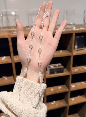 11.28韩国东大门nyunyu银饰碎银珍珠项链vase