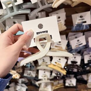 3.20韩国东大门nyunyu发饰线条抓夹