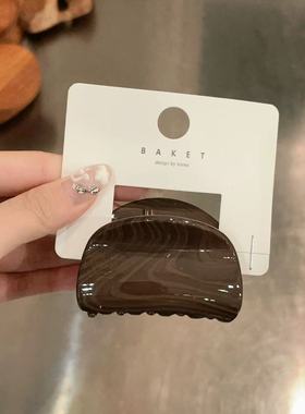 8.16韩国东大门baket发饰简约ins纹理简约贝壳抓夹复古