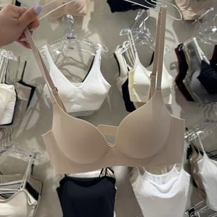 6.8韩国东大门flora新款 无中生有聚拢文胸小胸显大一字肩带款