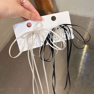 7.13韩国baket发饰丝带蝴蝶结飘带鸭嘴夹