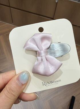 4.26韩国东大门rich women发饰蝴蝶结鸭嘴夹椭圆发夹