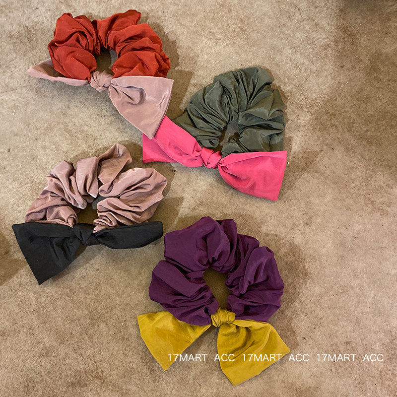 发圈洋气彩色马尾头绳无痕皮筋