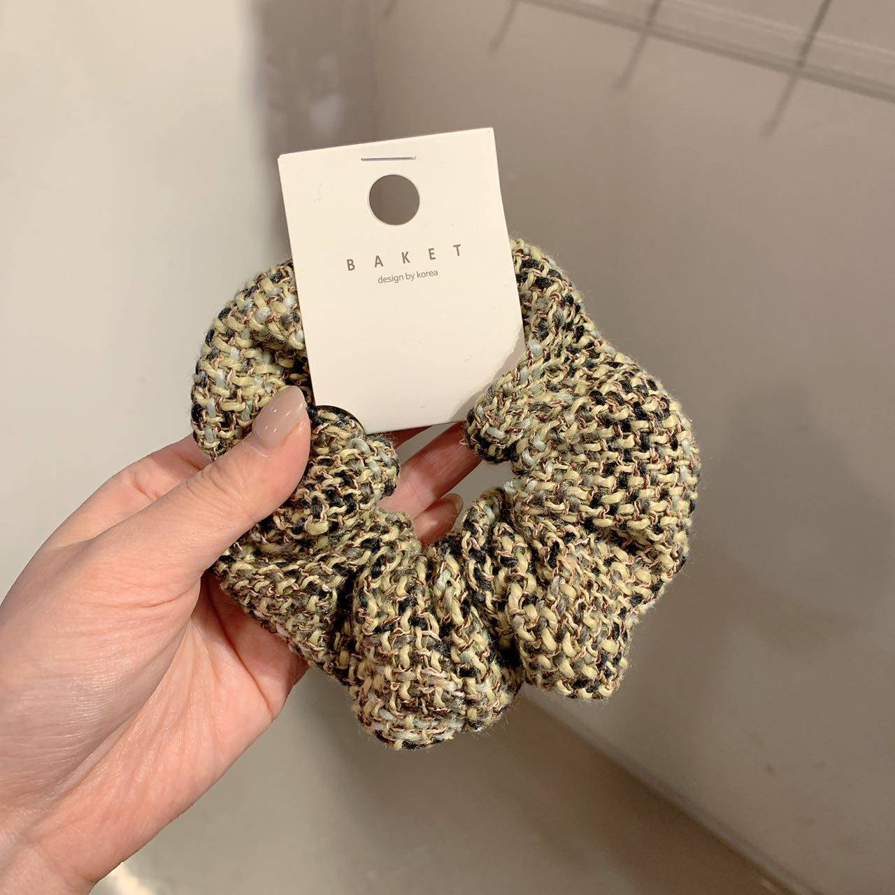 10.5直播韩国baket发饰珍珠花呢复古大肠发圈