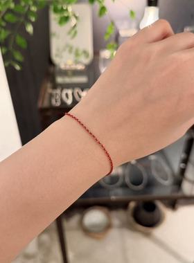 11.28韩国东大门nyunyu银链子红绳手链vase