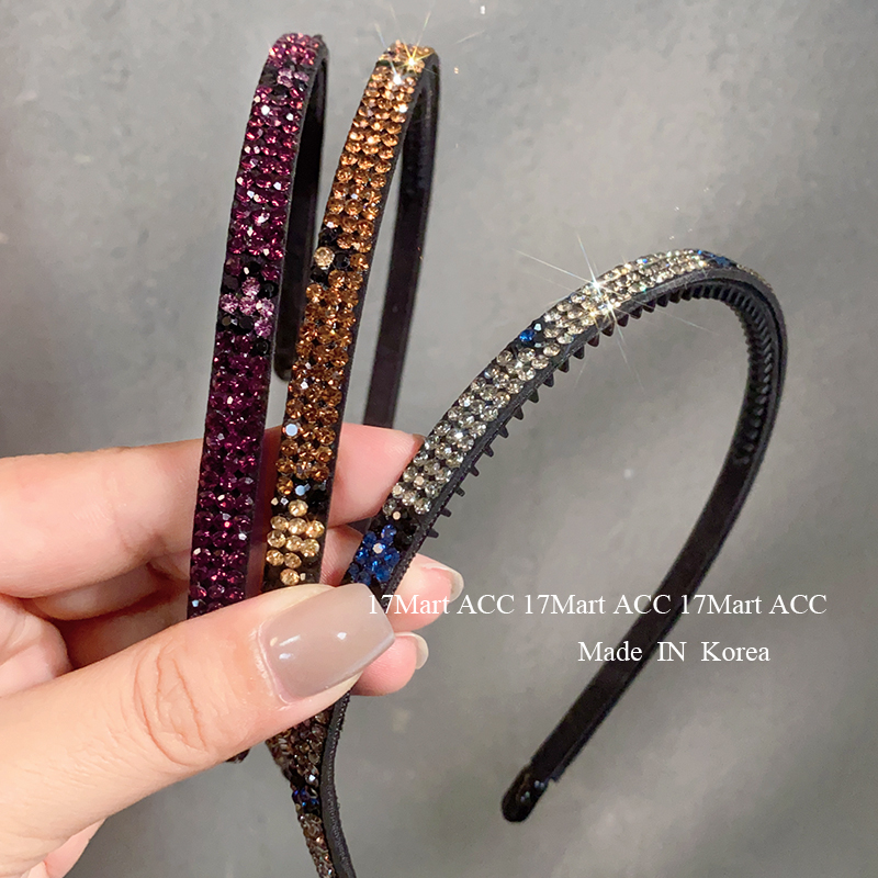 韩国水钻豹纹发箍奢华满钻大气时尚头箍秋冬新发饰头饰发卡