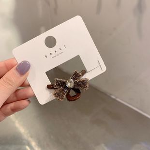 韩国baket发饰高级水钻爱心蝴蝶结发抓夹小号刘海碎发卡子鲨鱼夹
