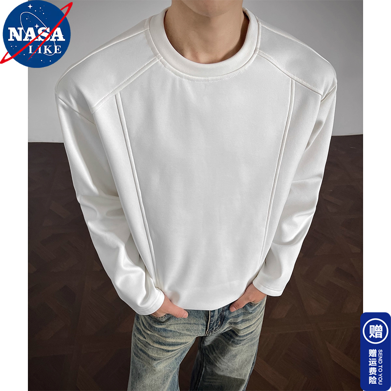 300G重磅解构加绒长袖T恤