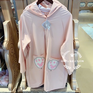 带帽子雨具 达菲熊玲娜贝儿成人雨衣雨披 特价 上海迪士尼代购