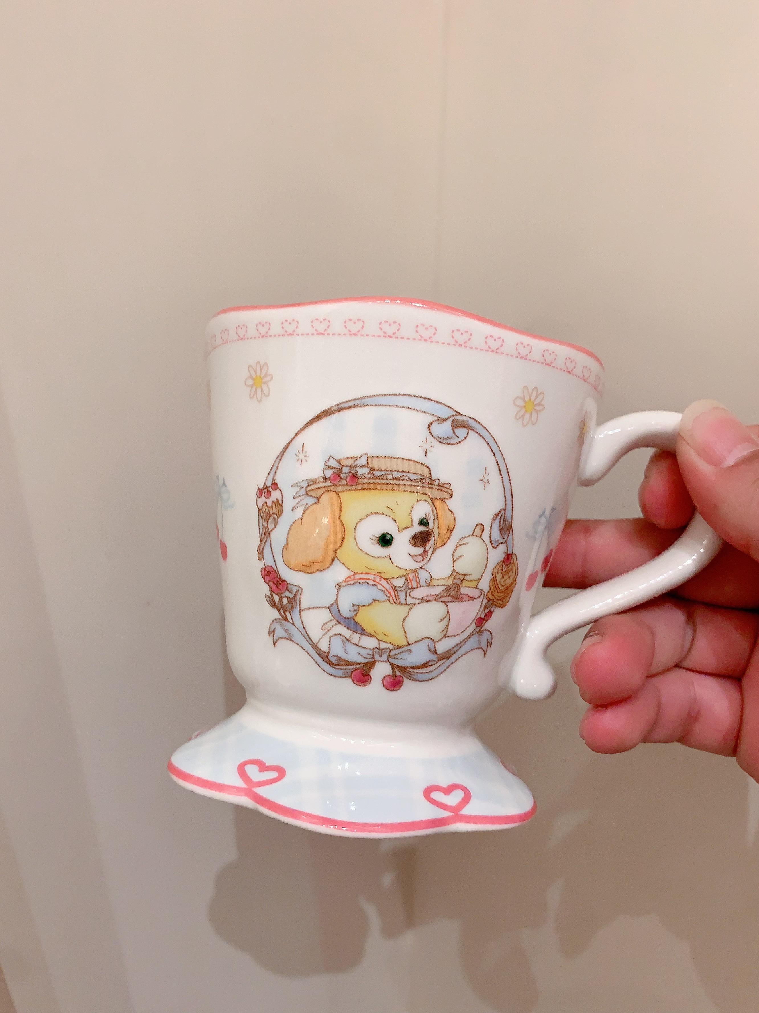 上海迪士尼樱桃烘焙系列可琦安星黛露陶瓷杯马克杯杯碟