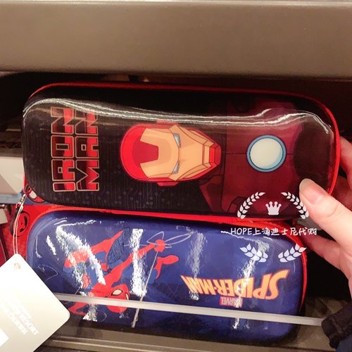 特价 钢铁侠蜘蛛侠文具盒笔袋男童生日礼物Hope上海迪士尼代购