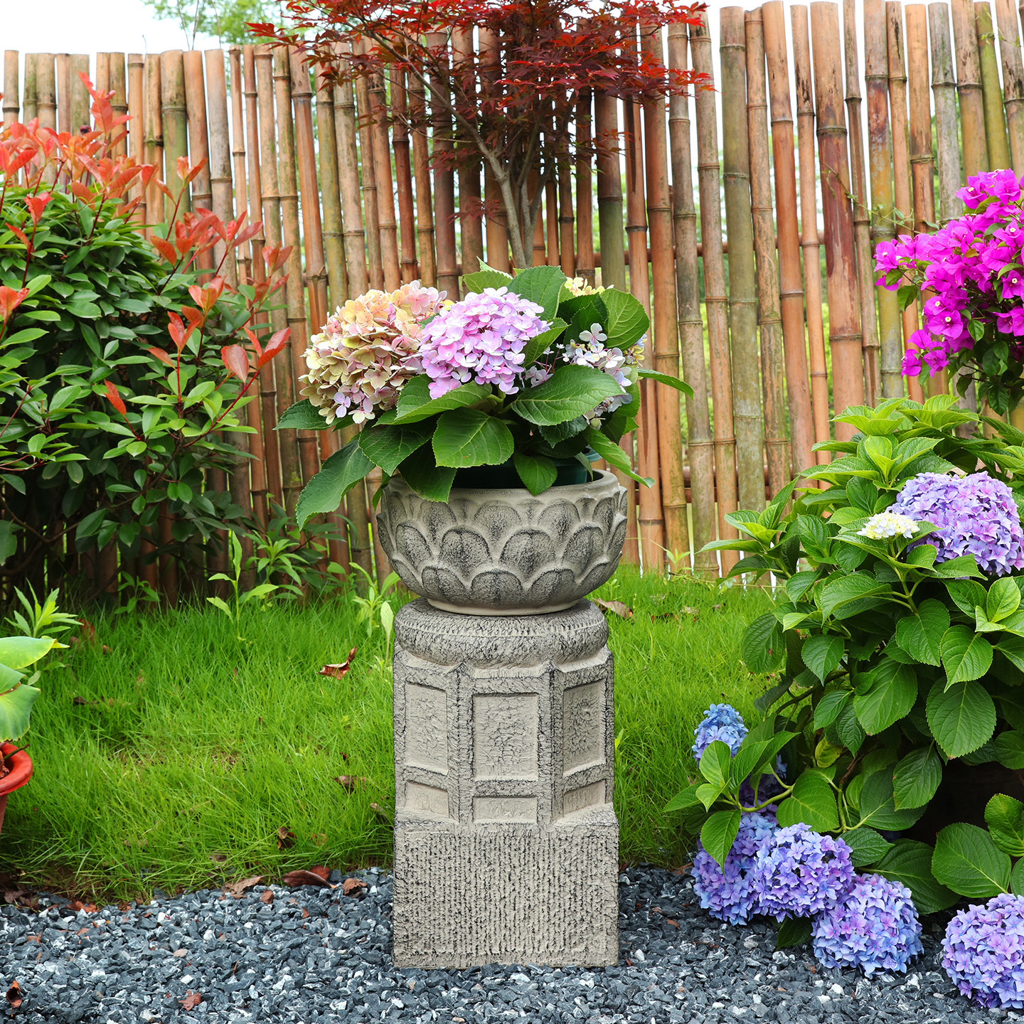 庭院花架石柱墩户外仿石墩子底座