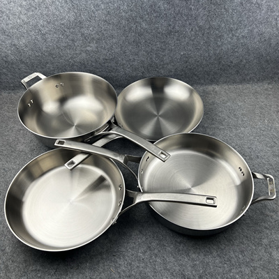 美国 Calphalon 高端系列食品级一体三层钢25CM 煎锅 炒锅 无涂层